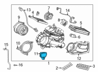 OEM Lexus Control, Blower Motor Diagram - 87165-36010