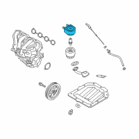 OEM Kia Cooler Assembly-Engine Oil Diagram - 264102B740