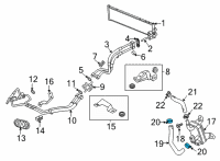 OEM Chevrolet Camaro Clamp-Service Part Only Diagram - 11570871