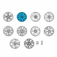 OEM Dodge Aluminum Wheel Diagram - 1ZV911STAB