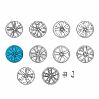 OEM Dodge Aluminum Wheel Diagram - 6DB71VXWAA