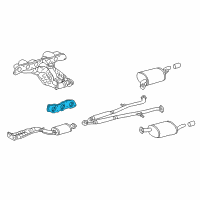 OEM Lexus Gasket, Exhaust Manifold To Head Diagram - 17173-46051