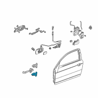 OEM Honda Civic Hinge, Left Front Door (Lower) Diagram - 67460-S5P-A01ZZ