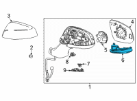 OEM Toyota RAV4 Signal Lamp Diagram - 81730-58010