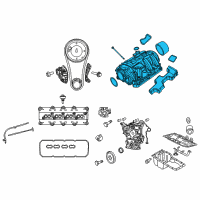 OEM Chrysler Engine Intake Manifold Complete Assembly Diagram - 68048131AC