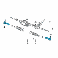 OEM 2016 Chevrolet Camaro Rod Kit-Steering Linkage Outer Tie Diagram - 22961954