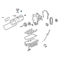 OEM Pontiac Fiero Valve, Pcv Diagram - 25043843