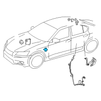 OEM Lexus RC F Sensor, Acceleration Diagram - 89191-22020