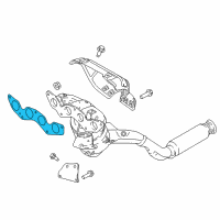 OEM 2015 Ford Focus Manifold With Converter Gasket Diagram - CP9Z-9448-A