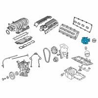OEM Chrysler Pump-Engine Oil Diagram - 5037687AB
