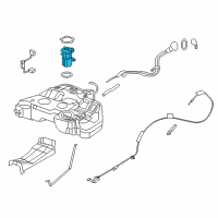 OEM Nissan Altima Fuel Pump-In Tank Diagram - 17040-3TA0D