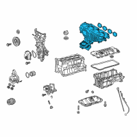 OEM Lexus Manifold Assembly, Intake Diagram - 17120-37054
