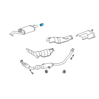 OEM Toyota Tailpipe Extension Diagram - 17408-37010