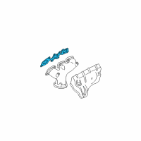 OEM Nissan Gasket-Exhaust Manifold, A Diagram - 14036-4W015