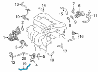 OEM Toyota By-Pass Hose Diagram - 16295-25010