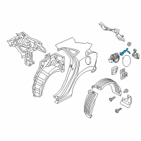 OEM Hyundai Elantra GT Catch & Cable Assembly-Fuel Filler Diagram - 81550-A5000