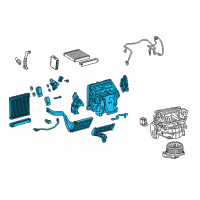 OEM Toyota 4Runner Evaporator Assembly Diagram - 87050-35170