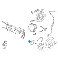 OEM Kia Front Hub Inner Bearing Assembly (42X76X39) Diagram - 517202J001