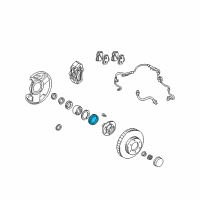 OEM Toyota 4Runner Hub Assembly Seal Diagram - 90312-95001