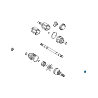 OEM Pontiac Axle Assembly Nut Diagram - 10257766