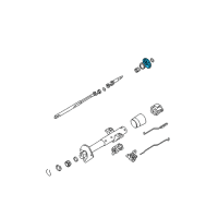 OEM Chevrolet Camaro Lock, Steering Column Shaft Diagram - 26017656