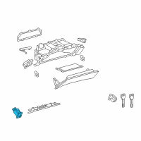 OEM Lexus IS300 Switch Assembly, Luggage Diagram - 84840-24020