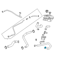 OEM Chevrolet Impala Clamp, Heater Outlet Hose *Gray Diagram - 90572594