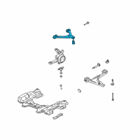 OEM Honda Arm Assembly, Right Front (Upper) Diagram - 51450-S2A-003