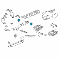 OEM Chevrolet Front Pipe Insulator Diagram - 22907444