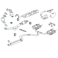 OEM Cadillac Connector Pipe Gasket Diagram - 13267274