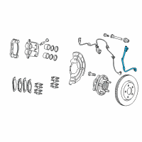 OEM Jeep Hose-Brake Diagram - 68323584AA