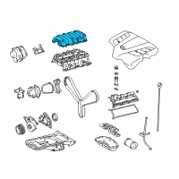 OEM Lexus Manifold Sub-Assembly, Intake Diagram - 17102-50013