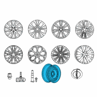 OEM Chrysler Spare Wheel Diagram - 4782819AB
