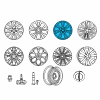 OEM Chrysler Aluminum Wheel Diagram - 1LS53SZ0AB