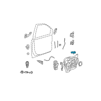 OEM Chrysler Handle-Door Interior Diagram - 68066552AB