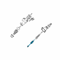 OEM Nissan Joint Assembly-Steering, Lower Diagram - 48080-7S000
