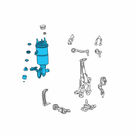 OEM Lexus Cylinder Assembly, Pneumatic Diagram - 48020-50400