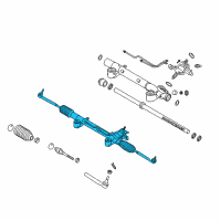 OEM Infiniti Power Steering Gear & Linkage Assembly Diagram - 49001-1BA2B