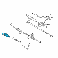 OEM Nissan 350Z Boot Kit-Power Steering Gear Diagram - 48204-5Y026