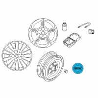 OEM Nissan Wheels-Center Cap Diagram - 40342-4RA4A