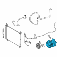 OEM Lexus Compressor Assembly Diagram - 88320-3A520