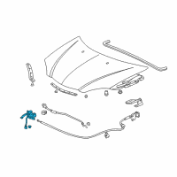 OEM Acura Lock Assembly, Hood Diagram - 74120-S6M-506