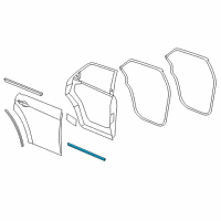 OEM 2014 Dodge Charger WEATHERSTRIP-Rear Door SILL Secondary Diagram - 68040043AB