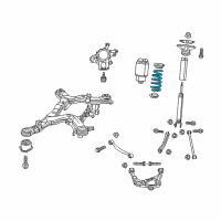 OEM Jeep Grand Cherokee Rear Coil Spring Diagram - 68029668AD