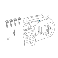 OEM Lexus Knock Control Sensor Diagram - 89615-52010