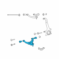OEM 2021 Toyota 4Runner Lower Control Arm Diagram - 48068-60040