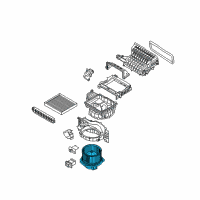OEM Kia Motor & Fan Assembly-A/C Diagram - 971132P000