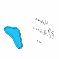 OEM Acura Belt, Compressor Diagram - 56992-RV0-A04