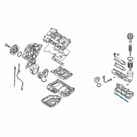 OEM Hyundai Gasket-Intake Manifold, RH Diagram - 28411-3C622