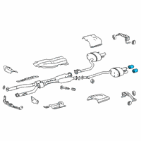 OEM Lexus BAFFLE Set, Exhaust Diagram - 17049-38010
